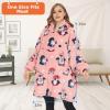 imageVenustas Heated Wearable Blanket Hoodie with Battery Pack 74V Oversized Sherpa Blanket Hoodie Sweatshirt Cozy Warm SoftPenguin