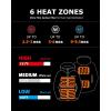 imageVenustas Unisex QuarterZip Heated Pullover Hoodie Heated Sweatshirt for Men ampamp Women 6 Heating Zones with Battery IncludedBlack