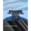 imageVenustas 12V Lightweight Mens Heated Jacket with Battery Versatile Soft Shell Heated Coat with Detachable HoodNavy Blue  Light Blue