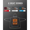 imageVenustas Heated Wearable Blanket Hoodie with Battery Pack 74V Oversized Sherpa Blanket Hoodie Sweatshirt Cozy Warm SoftGrey