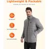 imageVenustas Mens Recycled Heated Down Jacket with Battery Pack Lightweight Electric Puffer Coat 90 Down Heated ClothingGray