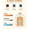 imageVenustas Mens Recycled Heated Down Jacket with Battery Pack Lightweight Electric Puffer Coat 90 Down Heated ClothingGray