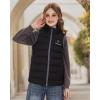 imageVenustas Kids Heated Vest with Battery Pack Girls Lightweight Electric Heated VestBlack