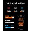 imageVenustas Long Quilted Heated Vest for Women with Battery Windproof Electric Puffer Vest with Curved HemBlack