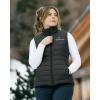 imageVenustas Heated Vest for Women 9V USBC Fast Heating Electric Vest Compatible with Power Banks Battery Not IncludedBlack