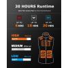 imageVenustas Womens Heated Fleece Vest Up to 20 Hours Warmth Lightweight Electric Vest With BatteryBlack
