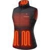 imageVenustas Heated Vest for Women 9V USBC Fast Heating Electric Vest Compatible with Power Banks Battery Not IncludedBlack