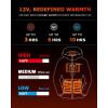 imageVenustas 12V Lightweight Heated Jacket for Women with Battery Versatile Softshell Heated Coat Slim Fit Heated ClothingBlack