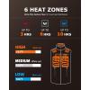 imageVenustas Mens Fleece Heated Vest with Battery Lightweight Insulated Electric VestBrown