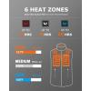 imageVenustas Mens Fleece Heated Vest with Battery Lightweight Insulated Electric VestGray