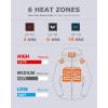 imageVenustas Unisex Heated Jacket with Battery Heated Coat for Women and Men with Detachable HoodLight Gray