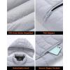 imageVenustas Unisex Heated Jacket with Battery Heated Coat for Women and Men with Detachable HoodLight Gray