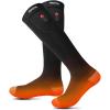 imageVenustas Heated Socks Women Men Rechargeable Electric Socks with Battery Washable Unisex Sock for Ski HuntingBlackGray