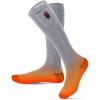 imageVenustas Heated Socks Women Men Rechargeable Electric Socks with Battery Washable Unisex Sock for Ski HuntingGray