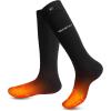 imageVenustas Heated Socks with Battery for Men Women Rechargeable Heated Socks For Hunting Ski and Feet WarmBlack