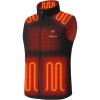 imageVenustas Mens Heated Vest 20 Hours Warmth Lightweight Insulated Electric Fleece Vest with BatteryBlack