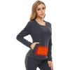 imageVenustas Womens Heated Shirt Thermal Underwear with 5V Battery Pack Winter Warm Base Layer Top ampamp Bottom Set Long JohnsGray Top