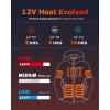 imageVenustas 12V Heated Jacket for Men with Battery Versatile Lightweight Softshell Jacket with 7 Pockets ampamp Detachable HoodBlack Upragde
