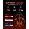 imageVenustas 12V Lightweight Heated Jacket for Women with Battery Versatile Softshell Heated Coat Slim Fit Heated ClothingBlack Upgrade
