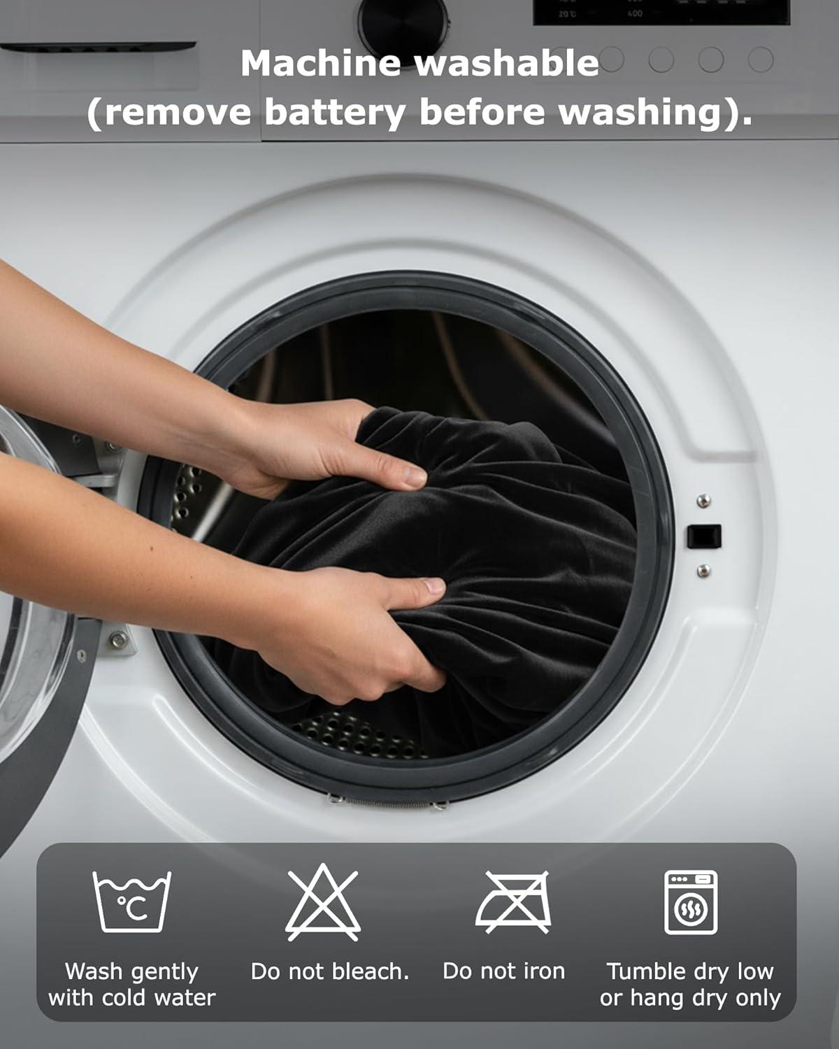 imageVenustas Heated Throw Blanket with Battery Portable Heated Shawl Soft Fleece Zipper Design for Outdoor ampamp Home