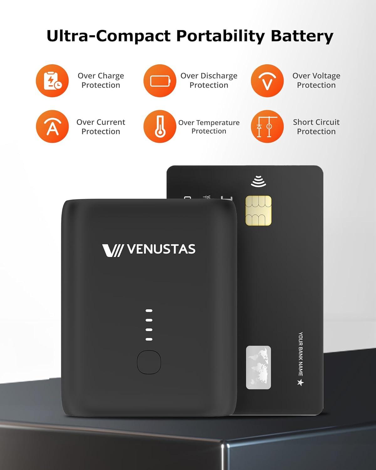 imageVenustas Mens Heated Sweater Vest with Battery 11Hours Warmth Lightweight Soft Knit Heated Vest for OutdoorBlack