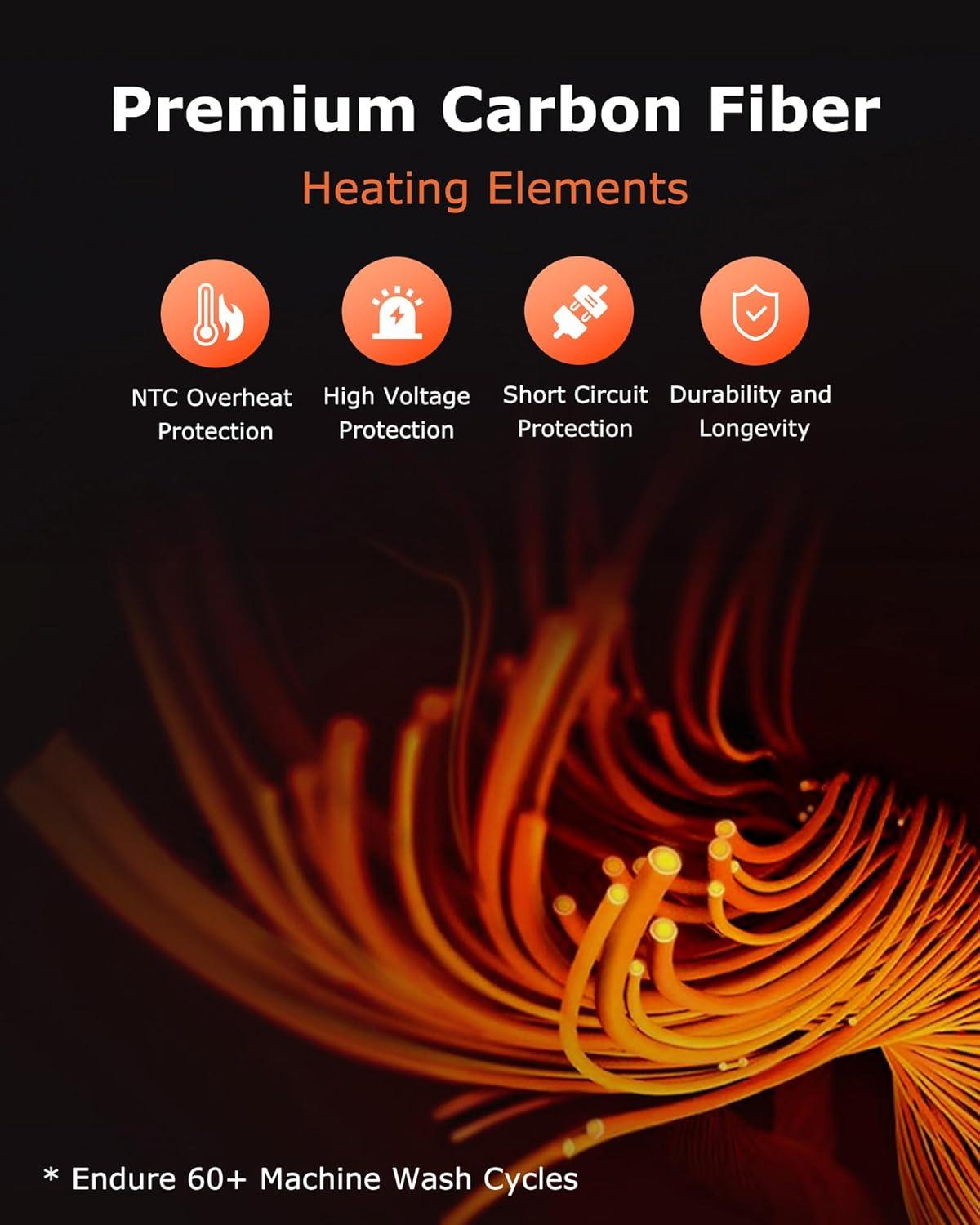 imageVenustas Womens Fleece Heated Vest with Battery Up to 20 Hours Runtime Insulated Electric CoatGray