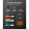 imageVenustas Mens Heated Sweater Vest with Battery 11Hours Warmth Lightweight Soft Knit Heated Vest for OutdoorBlack