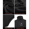 imageVenustas Mens Heated Sweater Vest with Battery 11Hours Warmth Lightweight Soft Knit Heated Vest for OutdoorDark Gray