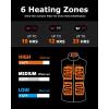 imageVenustas Women 12V DualControl Heated Vest with Battery Durable 40D Nylon Electric Vest for Winter Outdoor WorkBlack