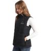 imageVenustas Women 12V DualControl Heated Vest with Battery Durable 40D Nylon Electric Vest for Winter Outdoor WorkBlack