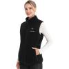 imageVenustas Womens Fleece Heated Vest with Battery Up to 20 Hours Runtime Insulated Electric CoatBlack