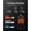 imageVenustas Womens Fleece Heated Vest with Battery Up to 20 Hours Runtime Insulated Electric CoatGray