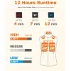 imageVenustas Womens Fleece Heated Vest with Battery Up to 20 Hours Runtime Insulated Electric CoatMilk White