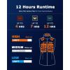 imageVenustas Womens Fleece Heated Vest with Battery Up to 20 Hours Runtime Insulated Electric CoatNavy