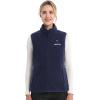 imageVenustas Womens Fleece Heated Vest with Battery Up to 20 Hours Runtime Insulated Electric CoatNavy