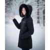 imageVenustas Womens Long Down Coat with Detachable Hood WaterRepellent Winter Puffer Parka JacketBlack