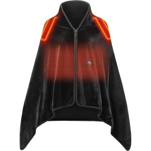 imageVenustas Heated Throw Blanket with Battery Portable Heated Shawl Soft Fleece Zipper Design for Outdoor ampamp Home