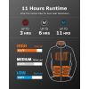 imageVenustas Mens Heated Sweater Jacket with Battery Lightweight Electric Knit Jacket for Warm Layer for Outdoor ampamp Everyday UseBlack