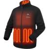 imageVenustas Mens Heated Sweater Jacket with Battery Lightweight Electric Knit Jacket for Warm Layer for Outdoor ampamp Everyday UseBlack