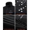 imageVenustas Womens Heated Softshell Vest with Battery Slim Fit WaterResistant Heated Vest for Outdoor Hiking GolfBlack