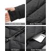imageVenustas Womens Long Heated Jacket with Battery Pack 100 Recycled Quilted Electric Puffer Winter Coat with HoodBlack