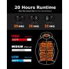 imageVenustas Unisex Heated Jacket Up to 20 Hours Warmth 6 Heat Zones Heated Coat with Battery for Men and WomenBlack