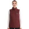 imageVenustas Womens Heated Vest with Battery Up to 20HRS of Warmth Winter Quilted Vest for OutdoorBurgundy