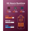 imageVenustas Womens Heated Vest with Battery Up to 20HRS of Warmth Winter Quilted Vest for OutdoorBurgundy