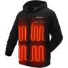 imageVenustas 12V DualControl Heated Hoodie with Battery for Men ampamp Women WaterRepellent Unisex Heated Coat for Outdoor WorkBlack