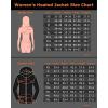 imageVenustas Womens Heated Jacket with Battery 20 Hours Warmth Waterproof Insulated Heated Coat with Detachable HoodBlack