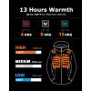 imageVenustas Womens Heated Jacket with Battery 20 Hours Warmth Waterproof Insulated Heated Coat with Detachable HoodBlack