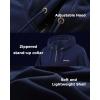 imageVenustas Unisex Heated Hoodie with Battery QuarterZip Pullover Sweatshirt with 6 Heating Zones for Men ampamp WomenNavy