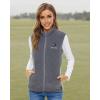imageVenustas Womens Fleece Heated Vest with Battery Lightweight Electric Heated CoatGray