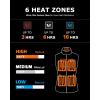 imageVenustas Womens Recycled Sherpa Heated Vest with Battery HighPile Fleece Sherpa Vest For Winter OutdoorBlack